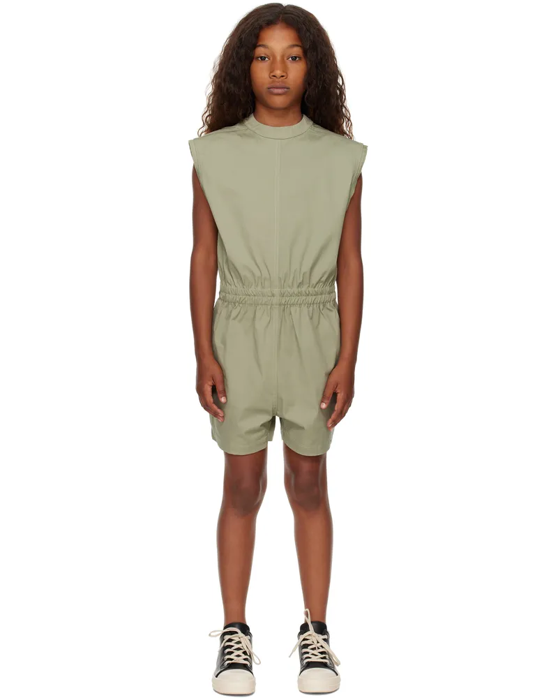 Rick Owens Kids Khaki Hollywood Tatlin Flightsuit Bodysuit 1508