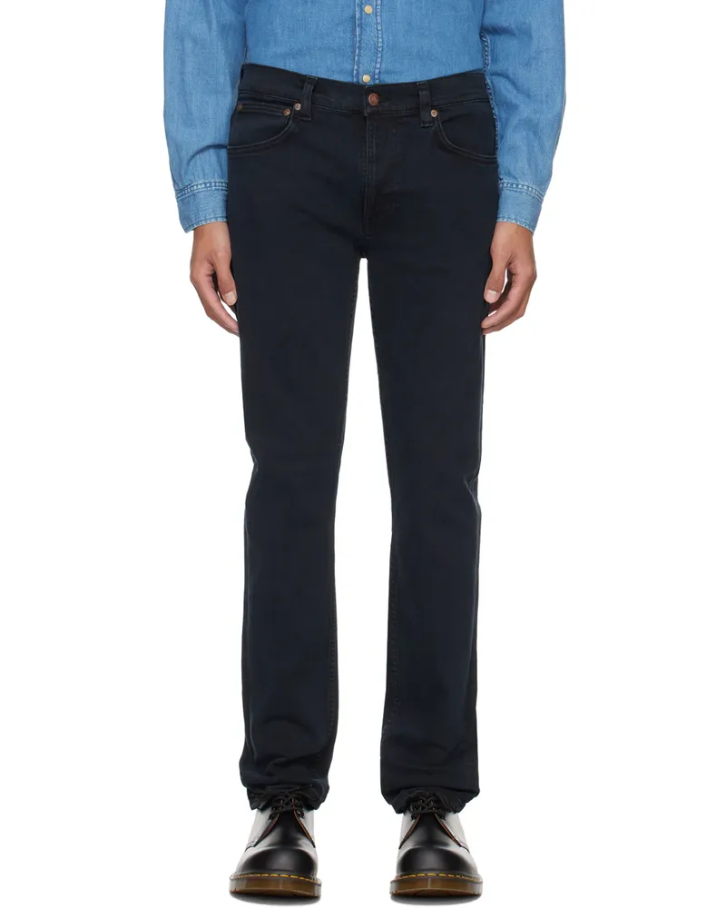 Nudie Jeans Black Lean Dean Jeans Black