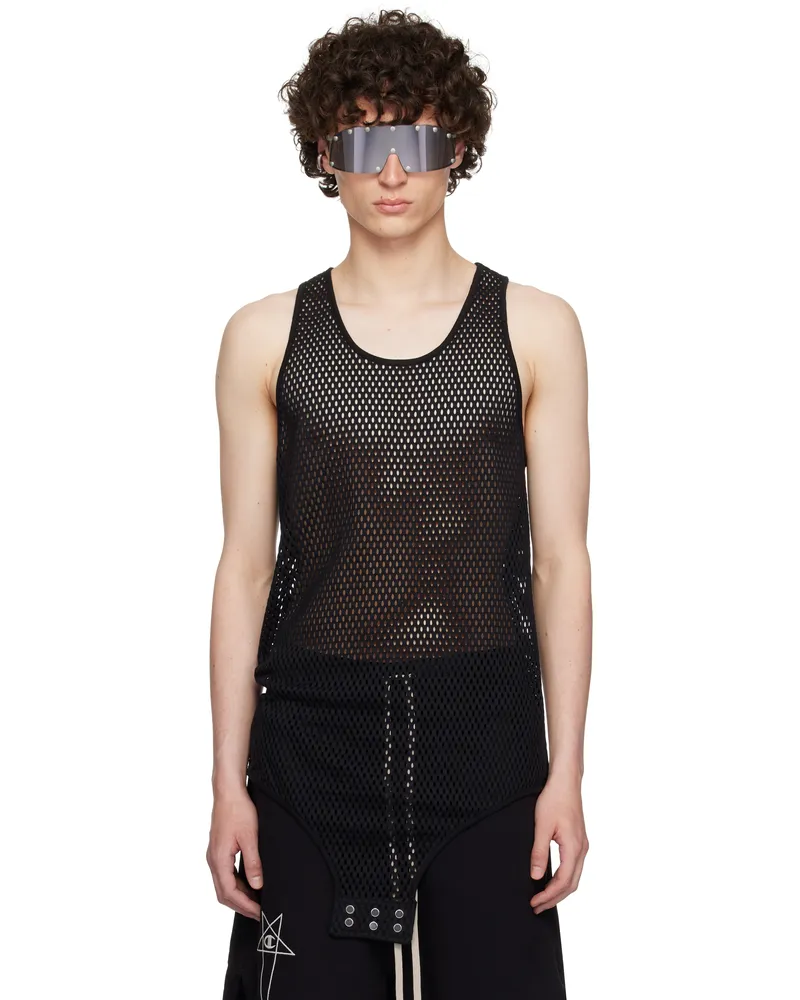 Rick Owens Black Champion Edition Basketball Tank Top 09