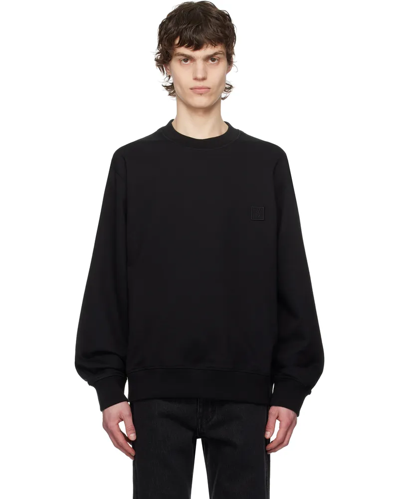 Wooyoungmi Black 3D Coral Back Logo Sweatshirt Black723b