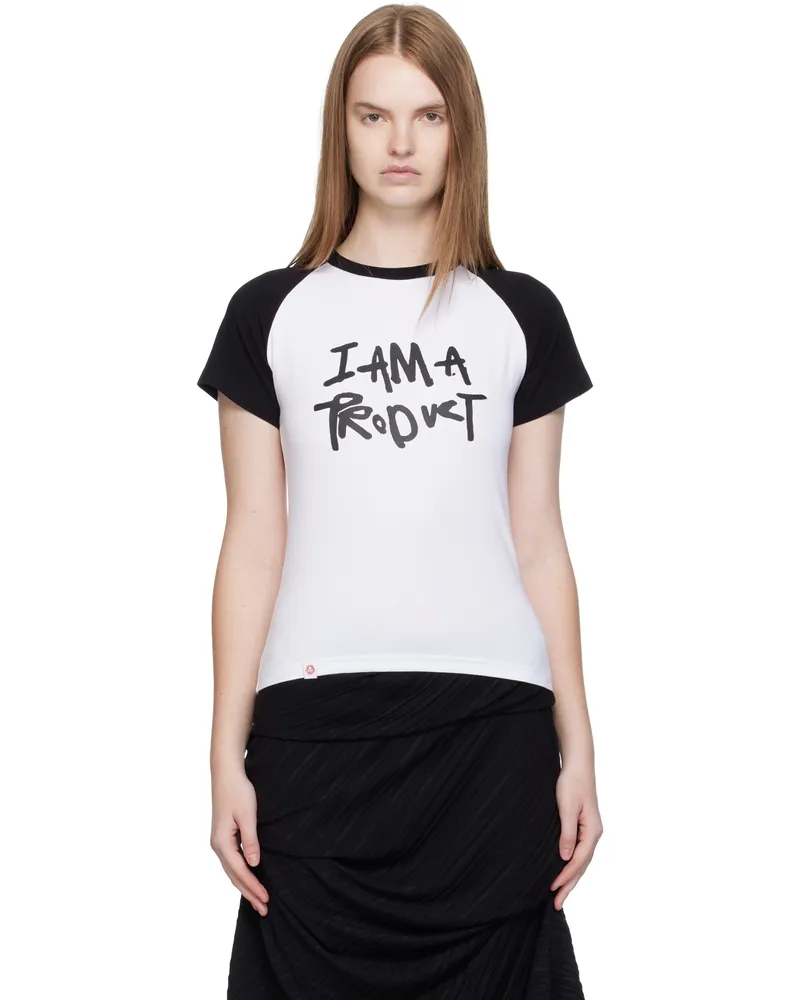 Charles Jeffrey Loverboy White Graphic Baby Raglan T-shirt White