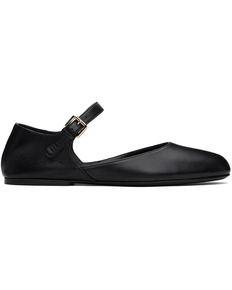 Co Black Round Toe D'Orsay Ballerina Flats 001