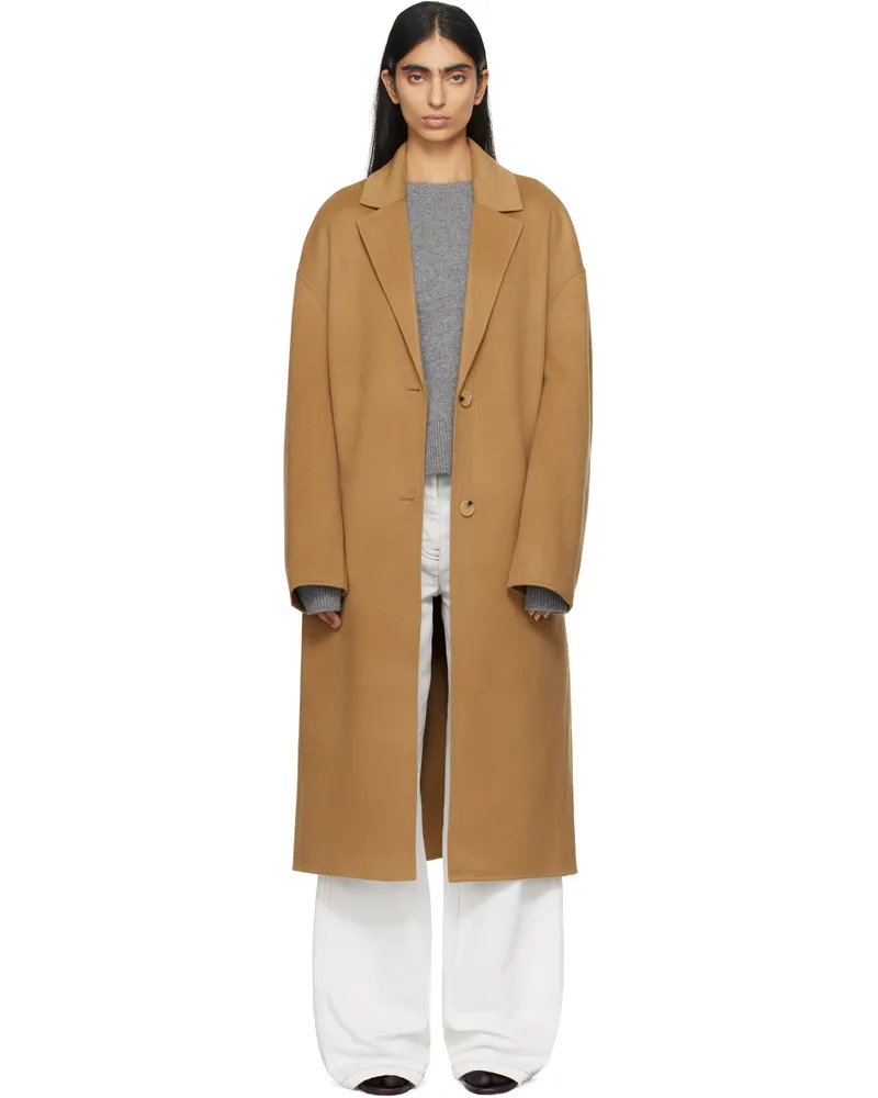 Totême Tan Doublé Cocoon Coat Camel