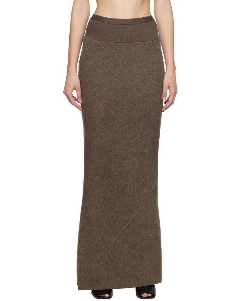 Rick Owens Brown Porterville Coda Maxi Skirt 134
