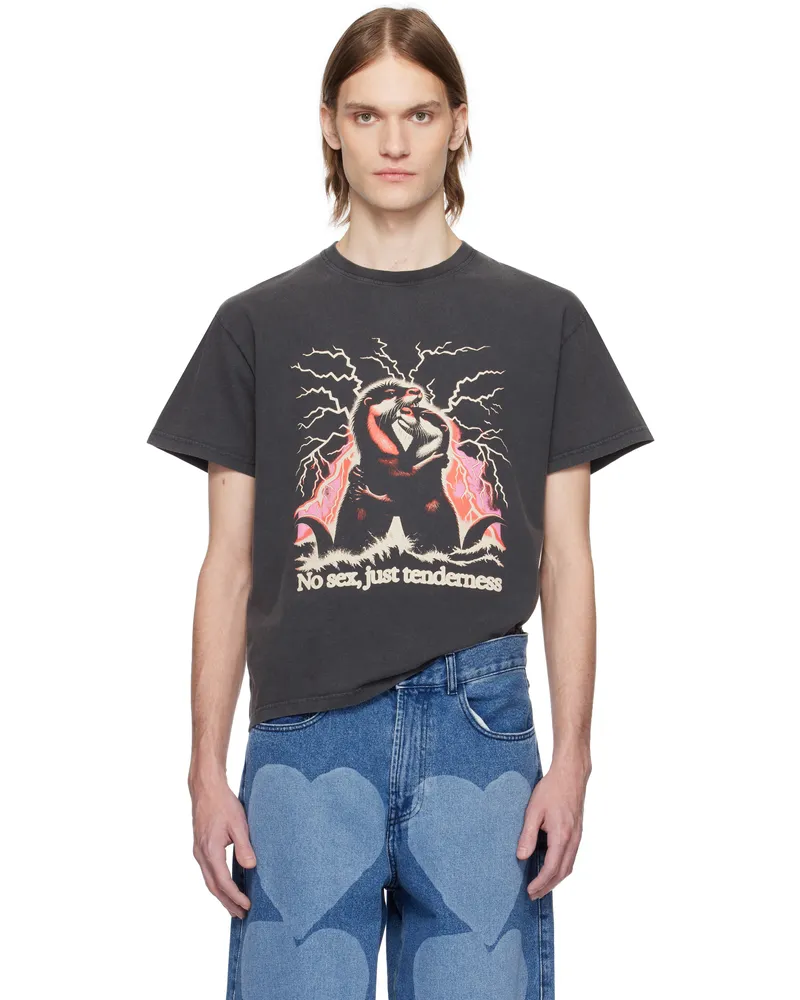 Carne Bollente Black 'No Sex, Just Tenderness' T-shirt Off-black