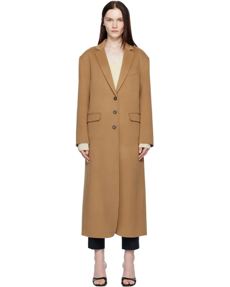 Anine Bing Tan Quinn Coat Brown