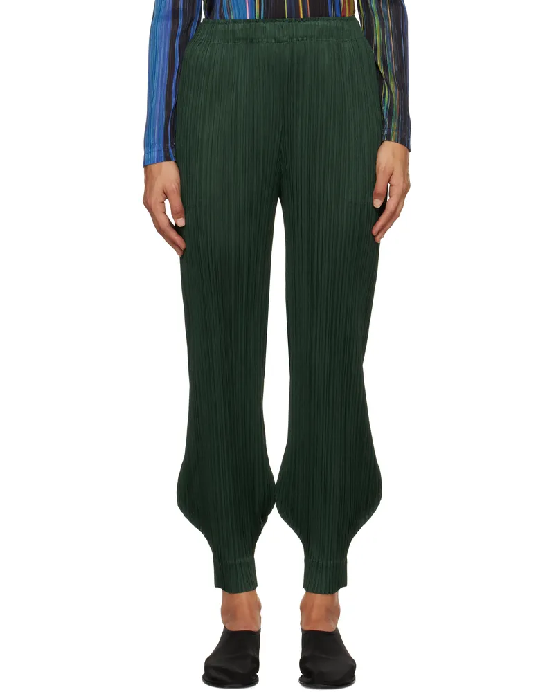 Issey Miyake Green Monthly Colors October Trousers 68