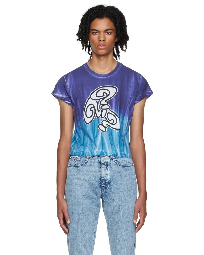 Eytys SSENSE Exclusive Purple & Blue Zion T-Shirt Blue