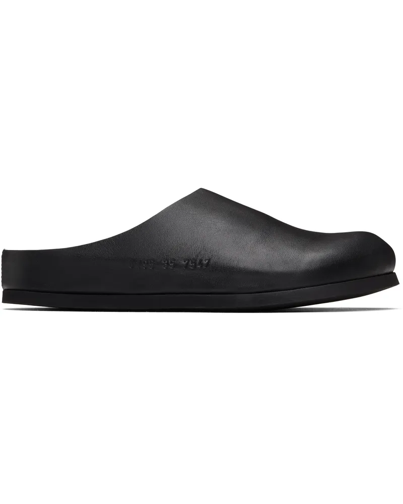 Common Projects Black Leather Slip-on Loafers 7547