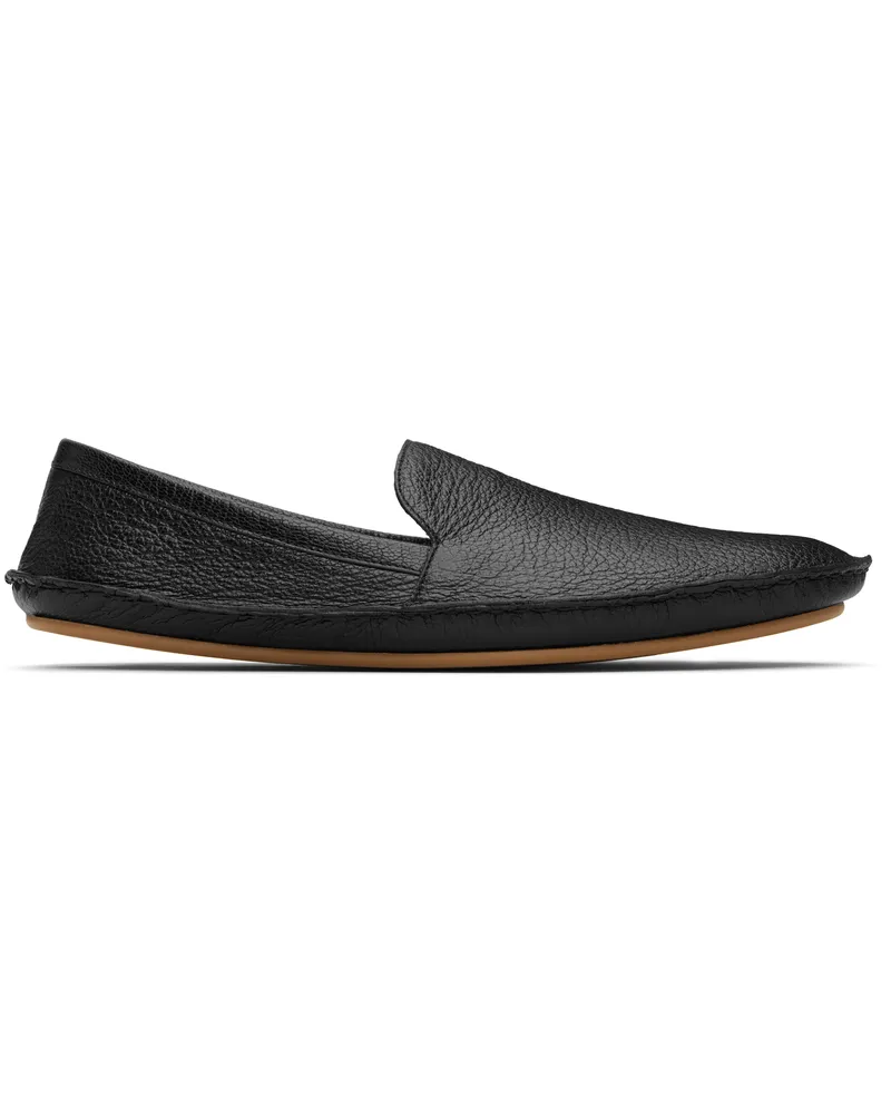 The Row Black Vasko Slip On Loafers Blk