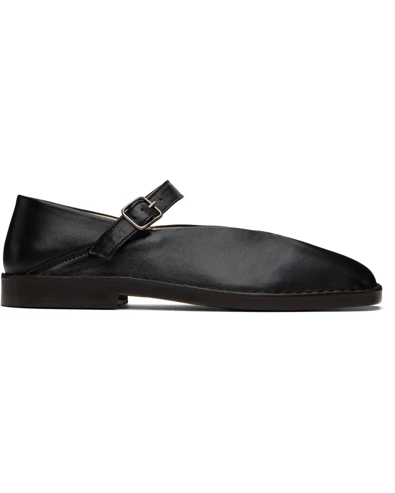 Christophe Lemaire Black Ballerina Loafers Bk999
