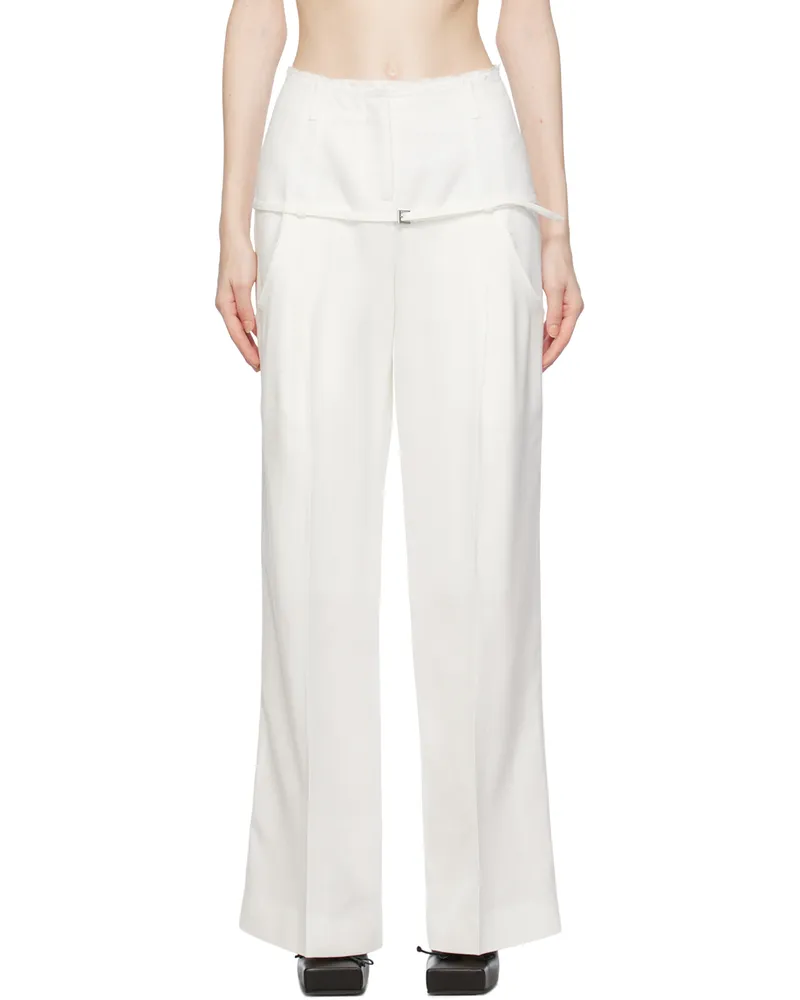 Jacquemus White Le Chouchou 'Le Pantalon Criollo' Trousers 100