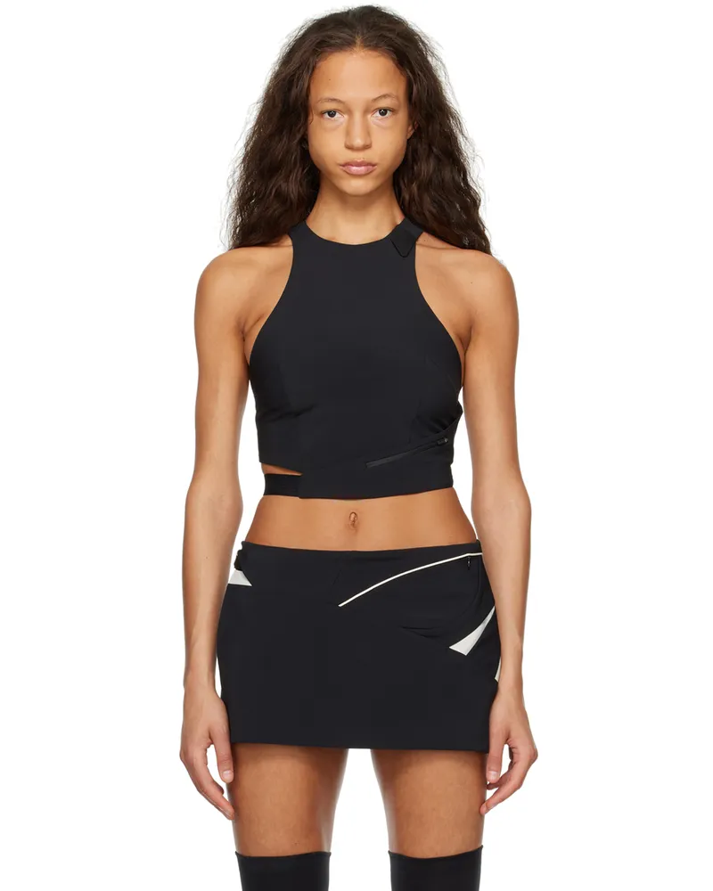 Hyein Seo Black Strap Tank Top Black