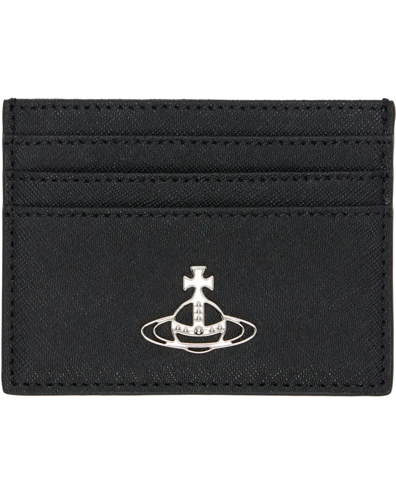 Vivienne Westwood Black Flat Card Holder Aw24-black