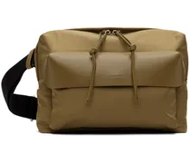 Khaki Lid Messenger Bag