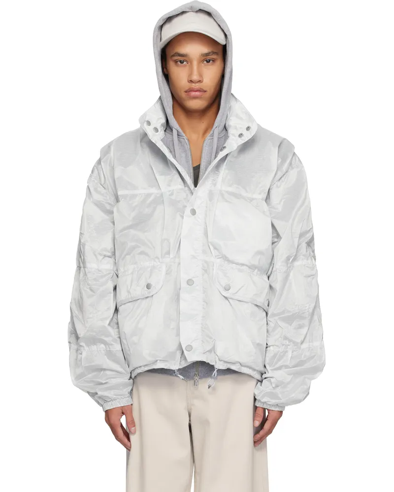 Our Legacy Silver Exhale Puffa Jacket Vapor