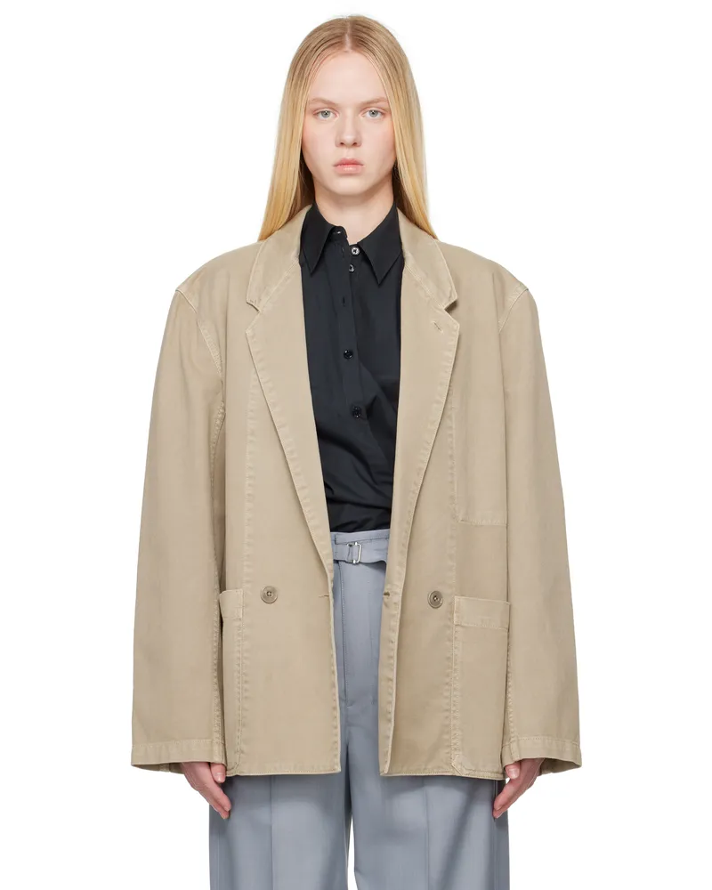 Christophe Lemaire Beige Workwear Blazer Bg223