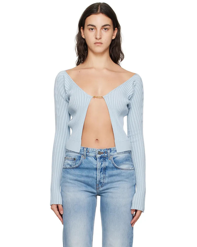 Jacquemus Blue Le Chouchou 'La Maille Pralu Longue' Cardigan 321