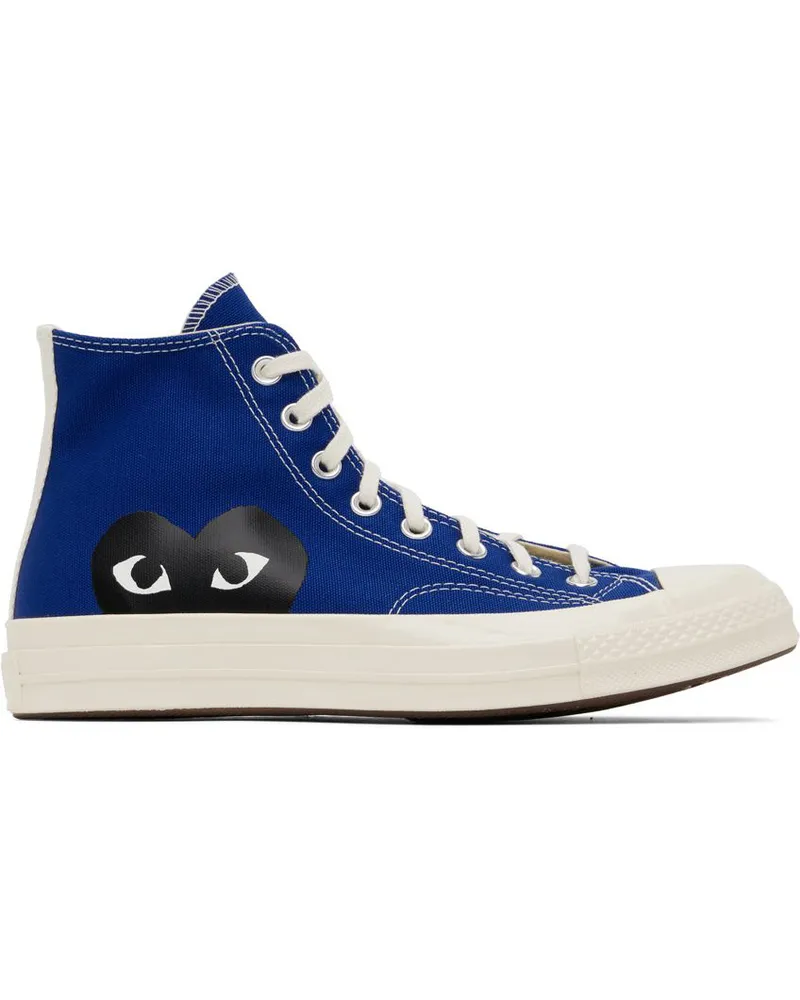 Comme des Garçons Blue Converse Edition Half Heart Chuck 70 Sneakers Blue