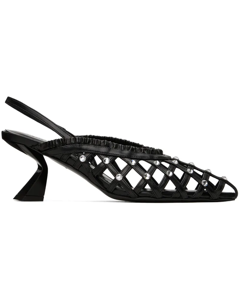 Nensi Dojaka Black Slingback Heels Black