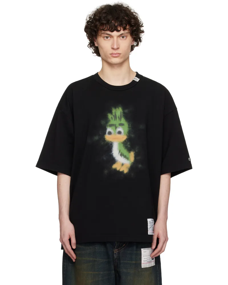 MIHARAYASUHIRO Black Leon Printed T-shirt Black