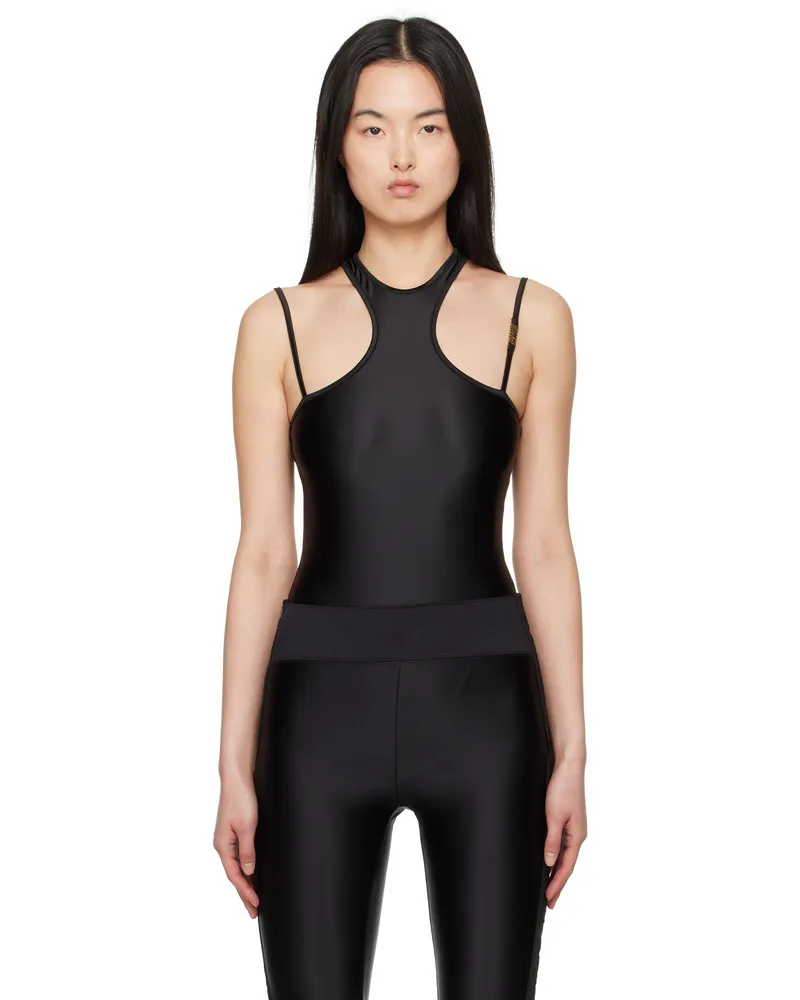 Versace Jeans Black Racerback Bodysuit E899