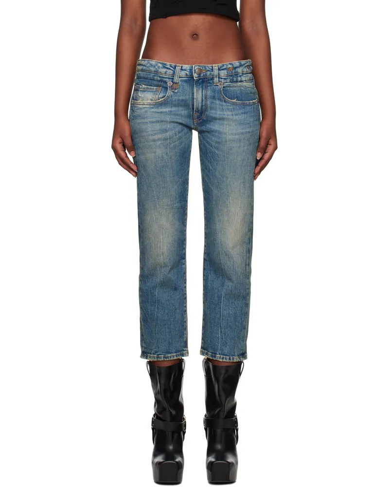 R13 Blue Boy Straight Jeans Kelly