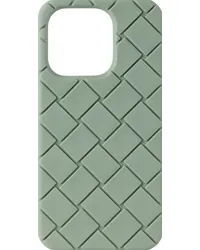 Bottega Veneta Green Intreccio iPhone 15 Pro Case New