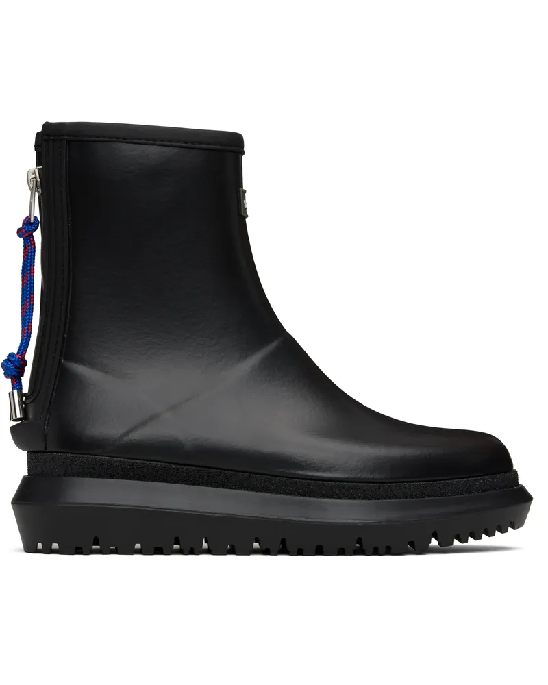 Sacai Black Rubber Boots 001