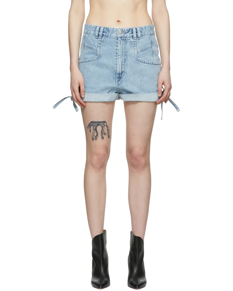 Isabel Marant Blue Naesqui Shorts 30lu