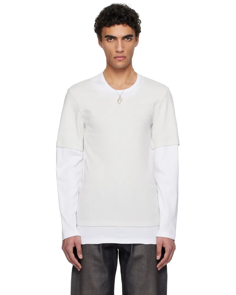 Magliano White & Beige Trauma Superslim T-shirt 51