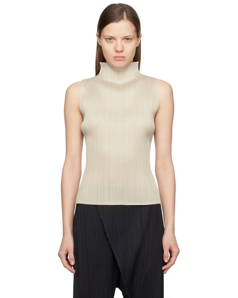 Issey Miyake Gray New Colorful Basics 4 Tank Top 42