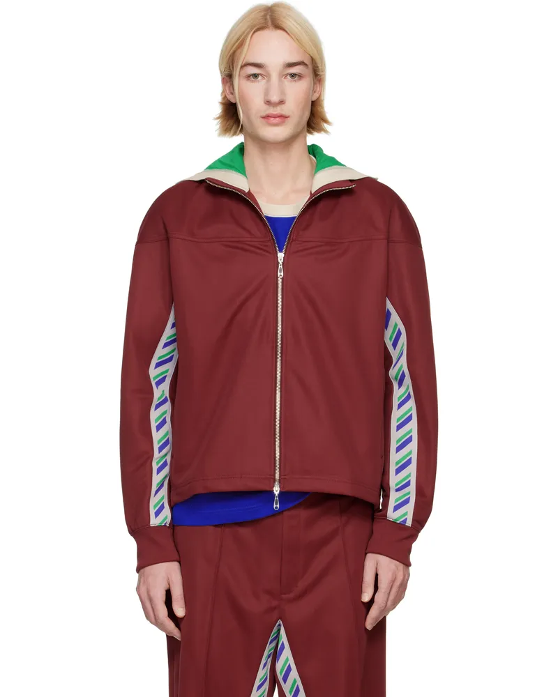 Asics NOVALIS Burgundy Styrax Track Jacket 600