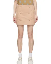 Burberry Beige Trench Miniskirt Pale