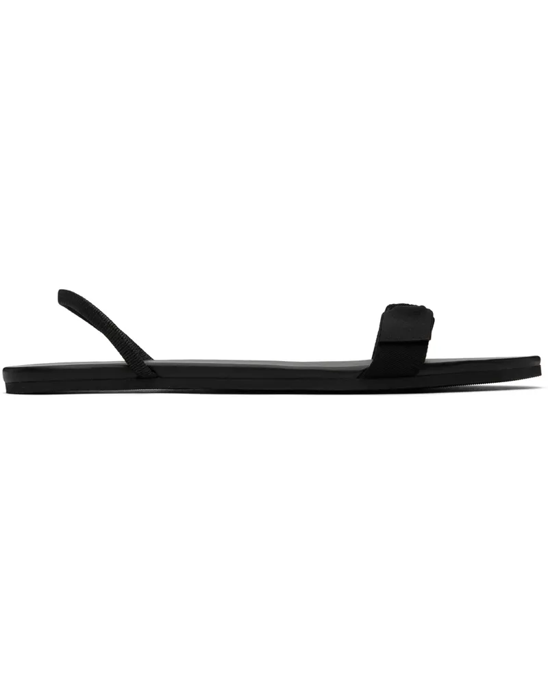 The Row Black Bow Sandals Blk