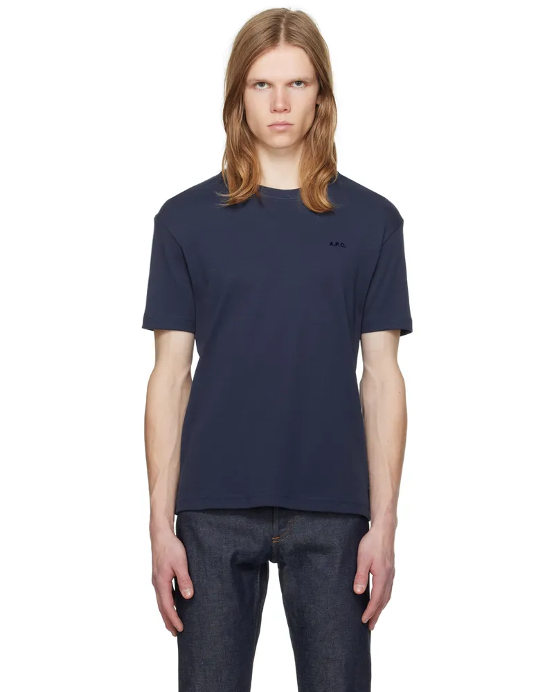 A.P.C. Navy Lewis T-Shirt Iak