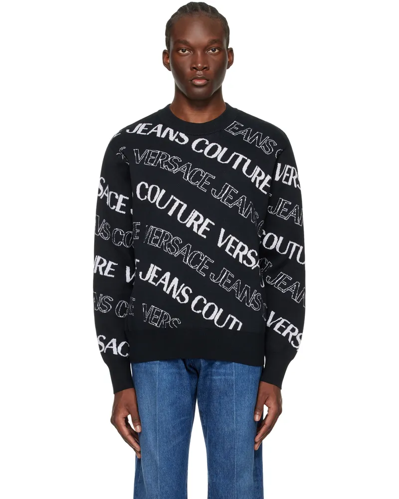 Versace Jeans Black Wave Sweater E899