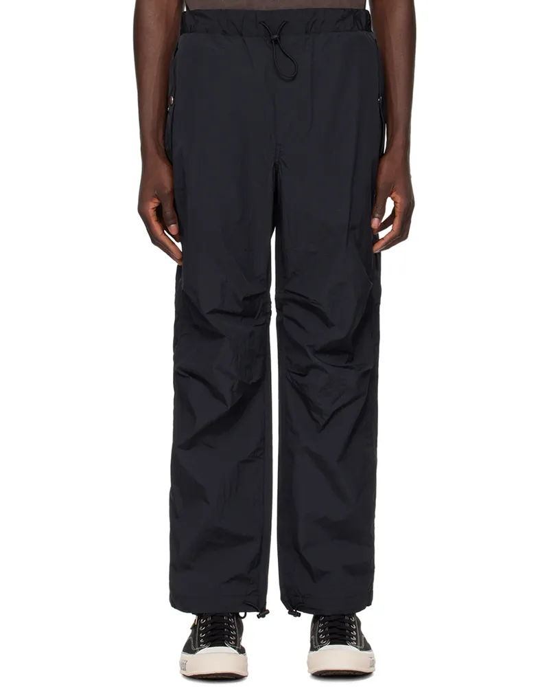 JieDa Black Three-Pocket Trousers Black