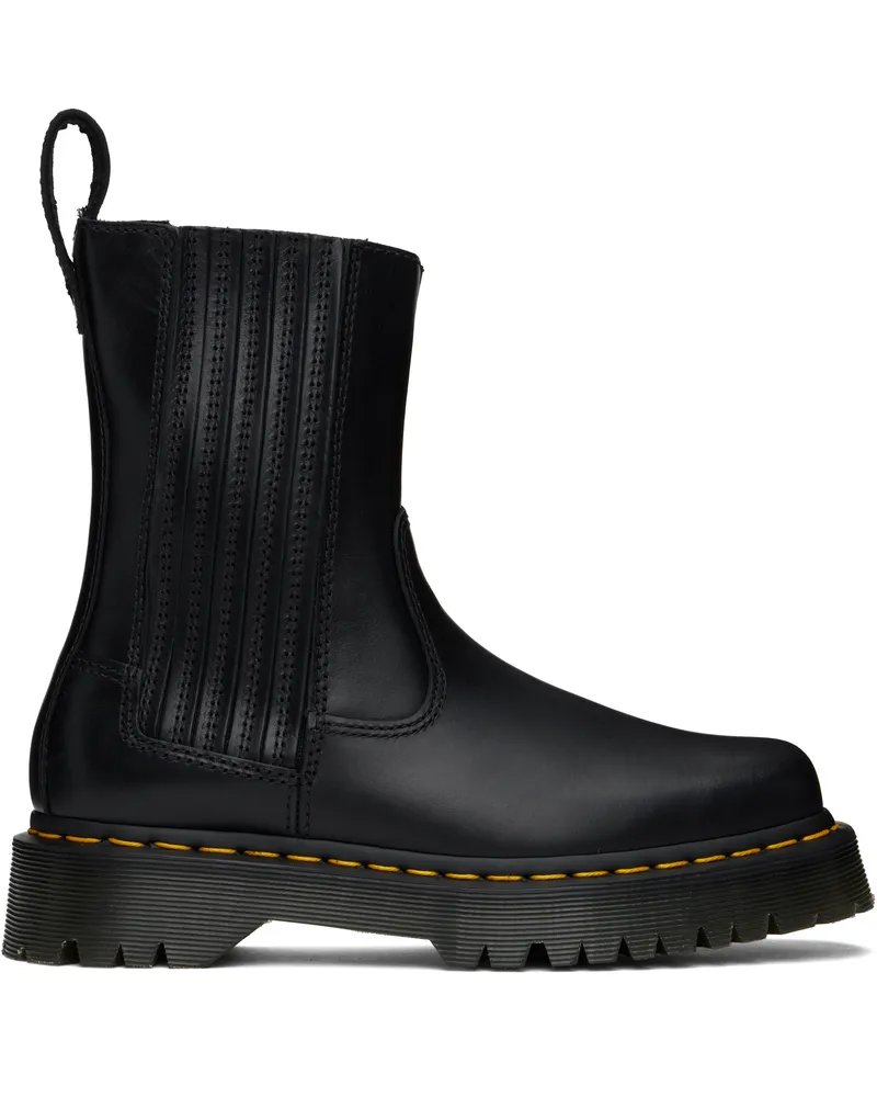 Dr.Martens Black Amaaya Lo Leather Boots Black