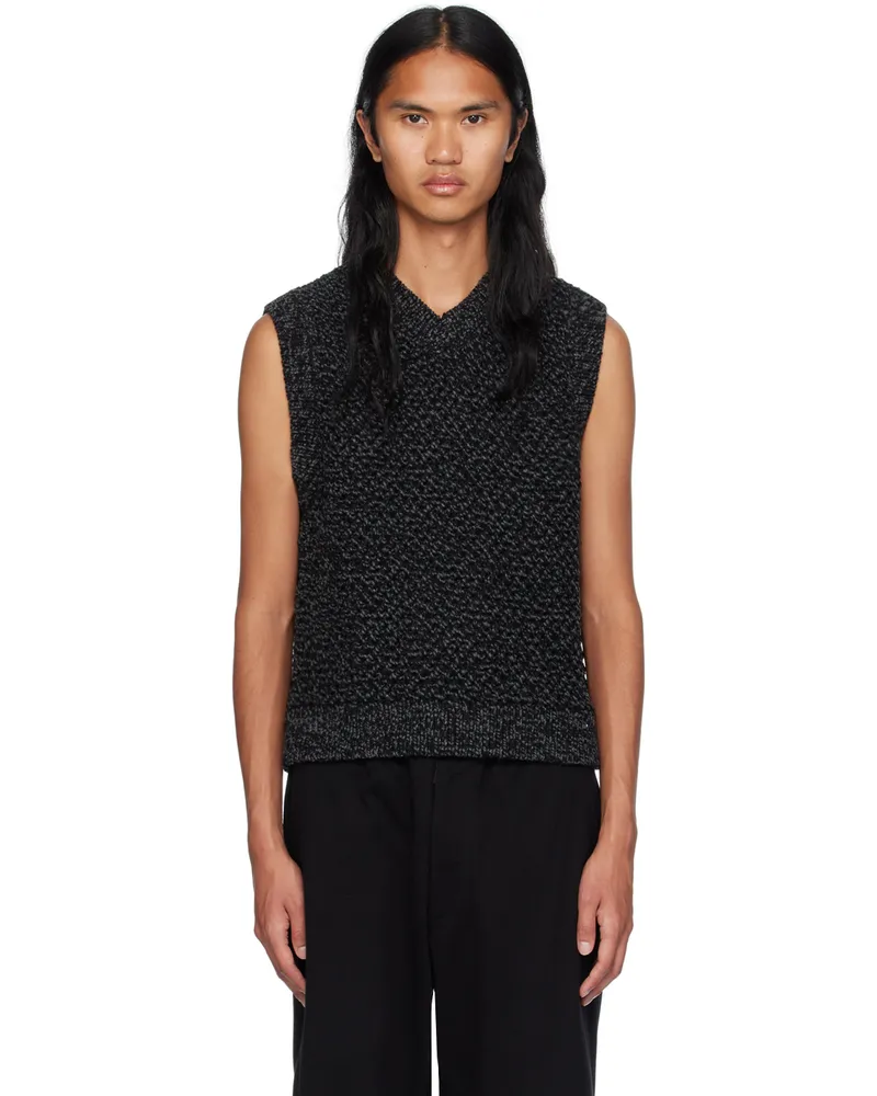 Craig Green Gray & Black Rope Vest Dark