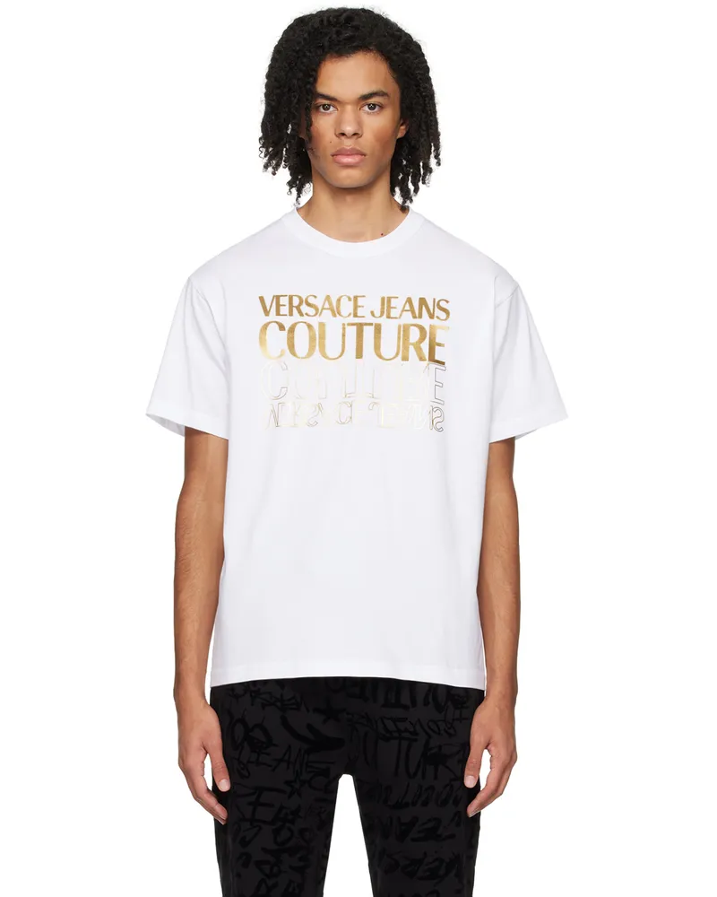 Versace Jeans White Bonded T-Shirt Eg03