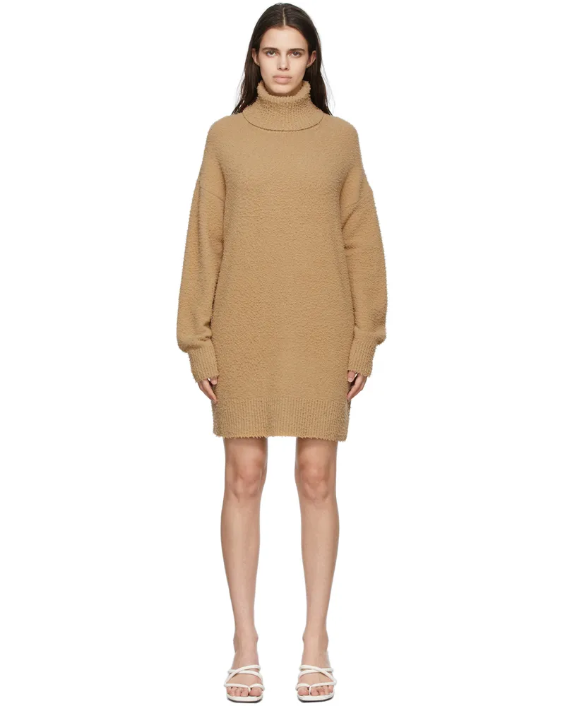 SPORTMAX Tan Wool Unghia Dress 001