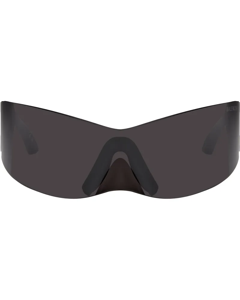 Balenciaga SSENSE Exclusive Black Avant Premier Panther Mask Sunglasses Black-black-grey