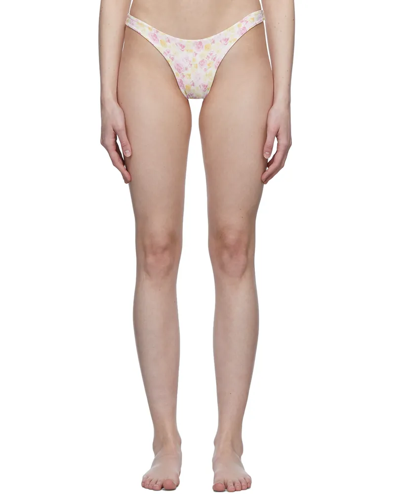 Magda Butrym White Thin Bikini Bottoms Light
