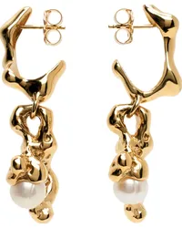 FARIS Gold Fellini Drop Earrings Gold