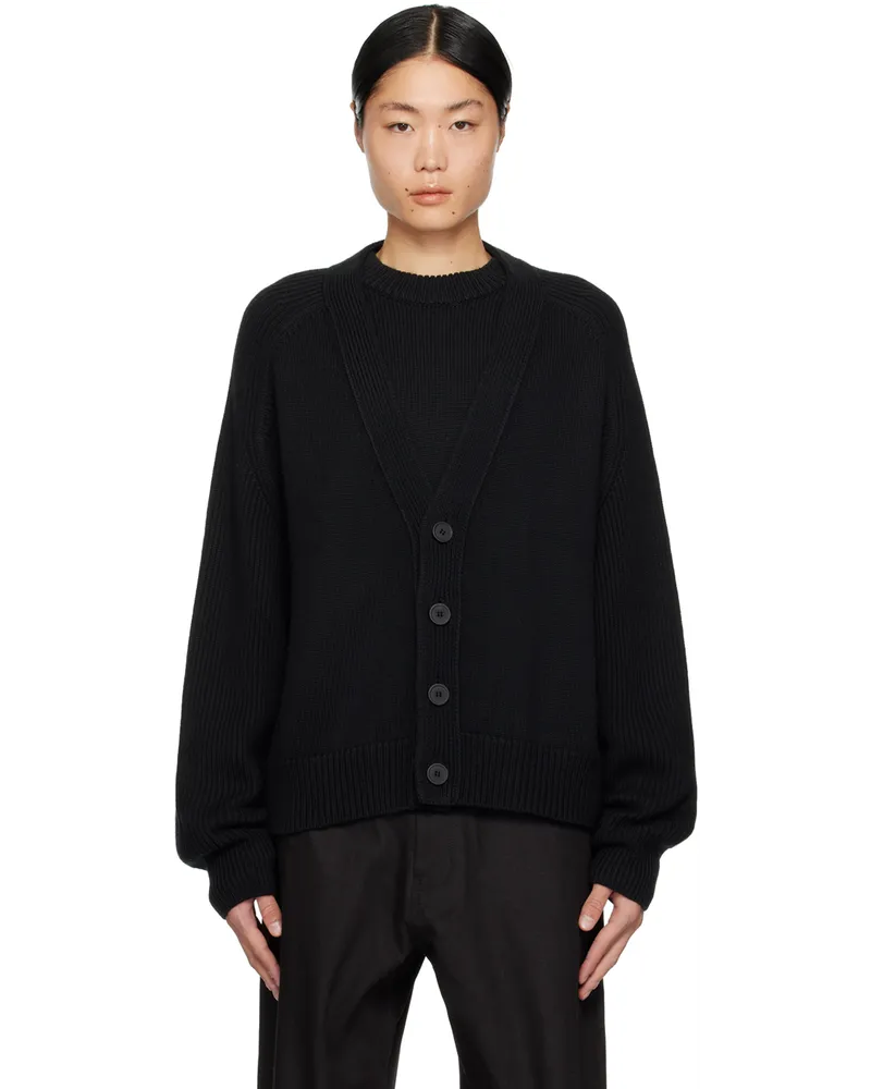 Studio Nicholson Navy Michel Cardigan Darkest