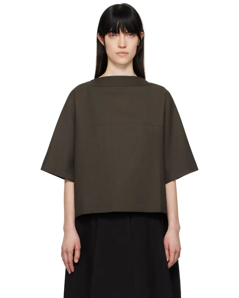 Studio Nicholson Khaki Hesse Top Moss