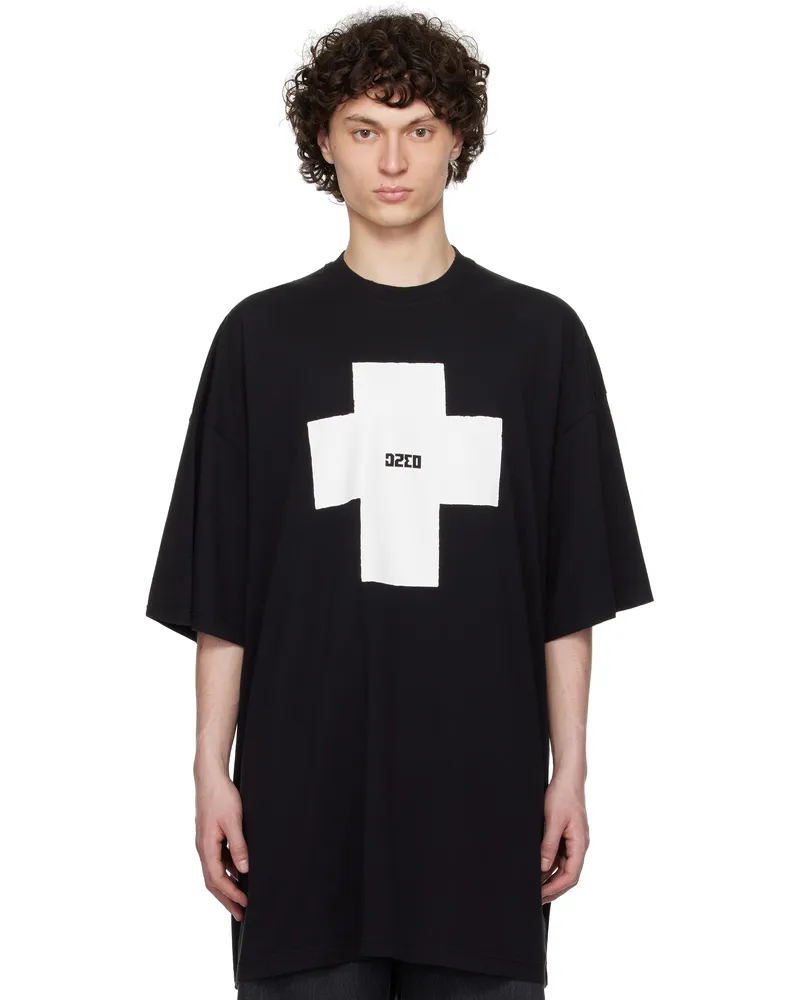 032c Black Point Zero Oversized T-Shirt Washed