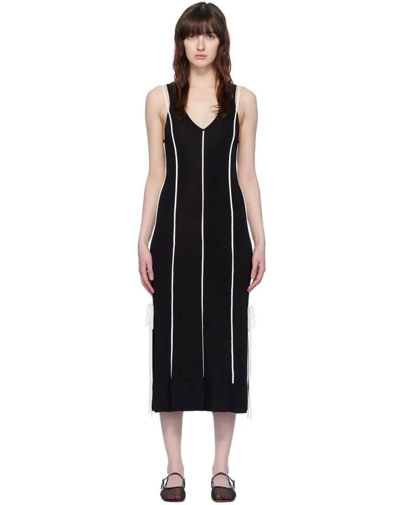 3.1 phillip lim Black Piping Maxi Dress Mi431
