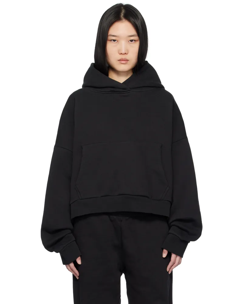 Entire Studios Black Heavy Hoodie Soot